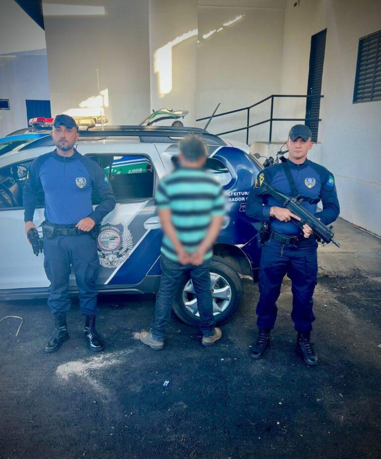 GCM de Senador Canedo  detém  foragido por tráfico de drogas