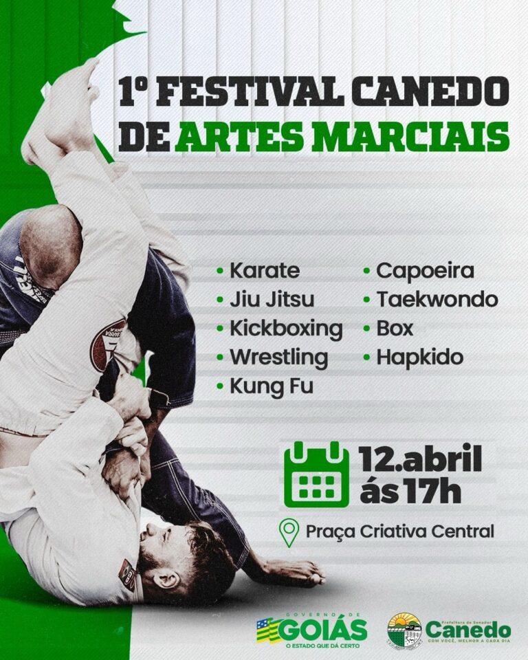 1° Festival Canedo de Artes Marcias  terá mais de 500 atletas  em nove modalidades