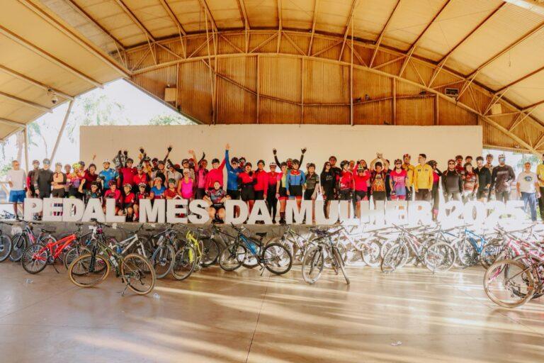 Pedal da Mulher reúne mais de 100 ciclistas  em trilha especial