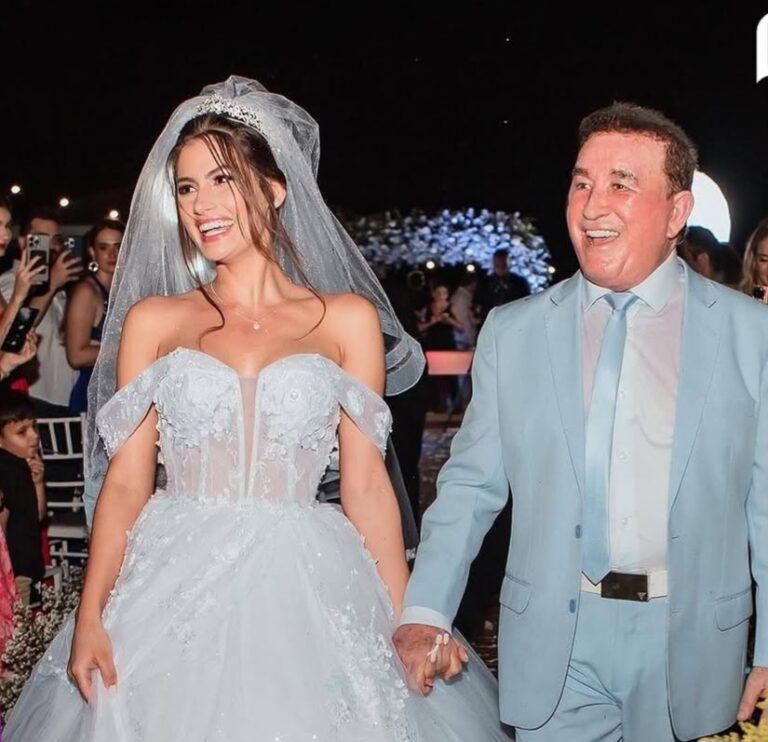 Casamento de Amando Batista  e Miss tem barraco  por disputa de buquê