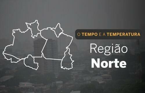 PREVISÃO DO TEMPO: Norte terá chuvas intensas, neste domingo (13)