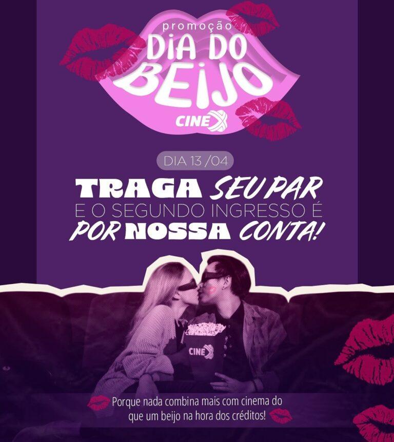 Cinema em Goiânia faz promoção do dia do beijo “Beijou Ganhou”