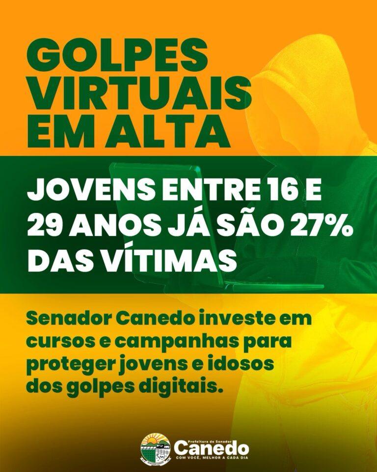 Senador Canedo investe em cursos e campanhas  para proteger jovens e idosos dos golpes digitais