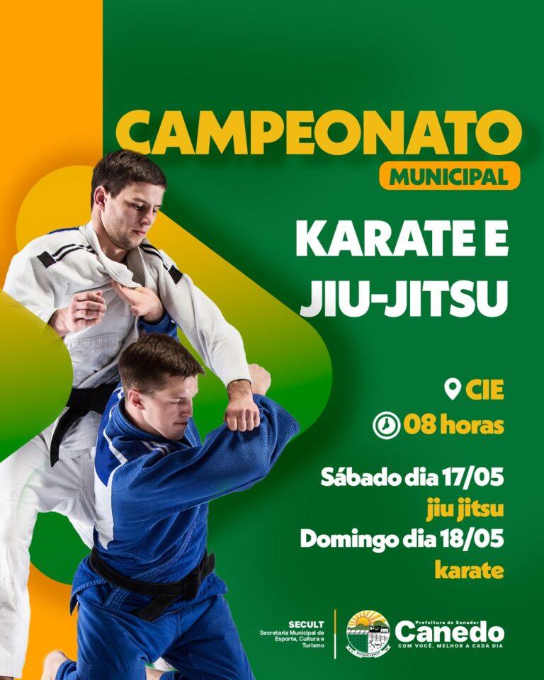 Senador Canedo realiza campeonato Municipal de Karatê e Jiu-jitsu  com mais de 500 atletas