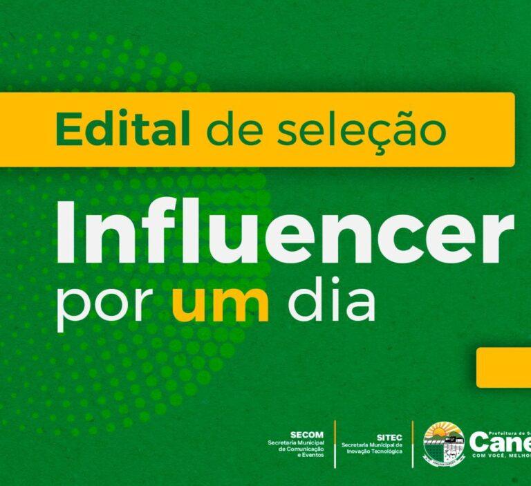 Prefeitura de Senador Canedo lança edital “Influencer por um dia” Canedo Fest Show 2025