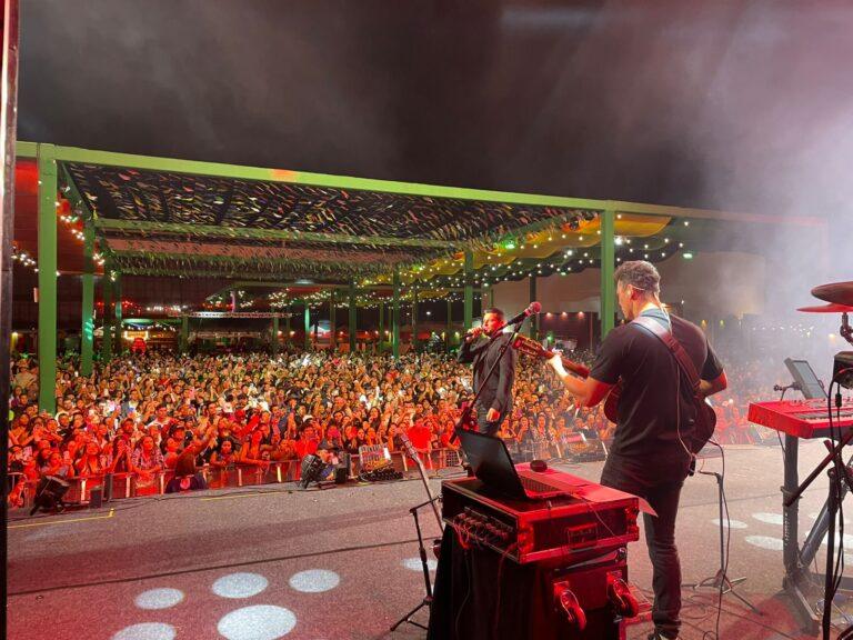 Grande Arraial de Goiânia reúne 20 mil pessoas  em noite de show com Léo  Magalhães