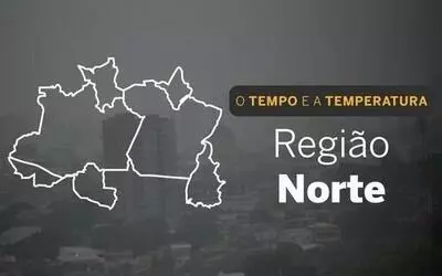 PREVISÃO DO TEMPO: Quarta-feira (25) com chuva intensa na Região Norte
