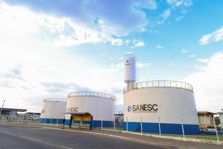 Com  aumento expressivo na produção da Sanesc, Senador Canedo  supera estigama de falta  d’água