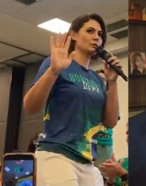 Michele Bolsonaro dá bronca pública em base do  PL  ao ver aproximação com Ciro Gomes