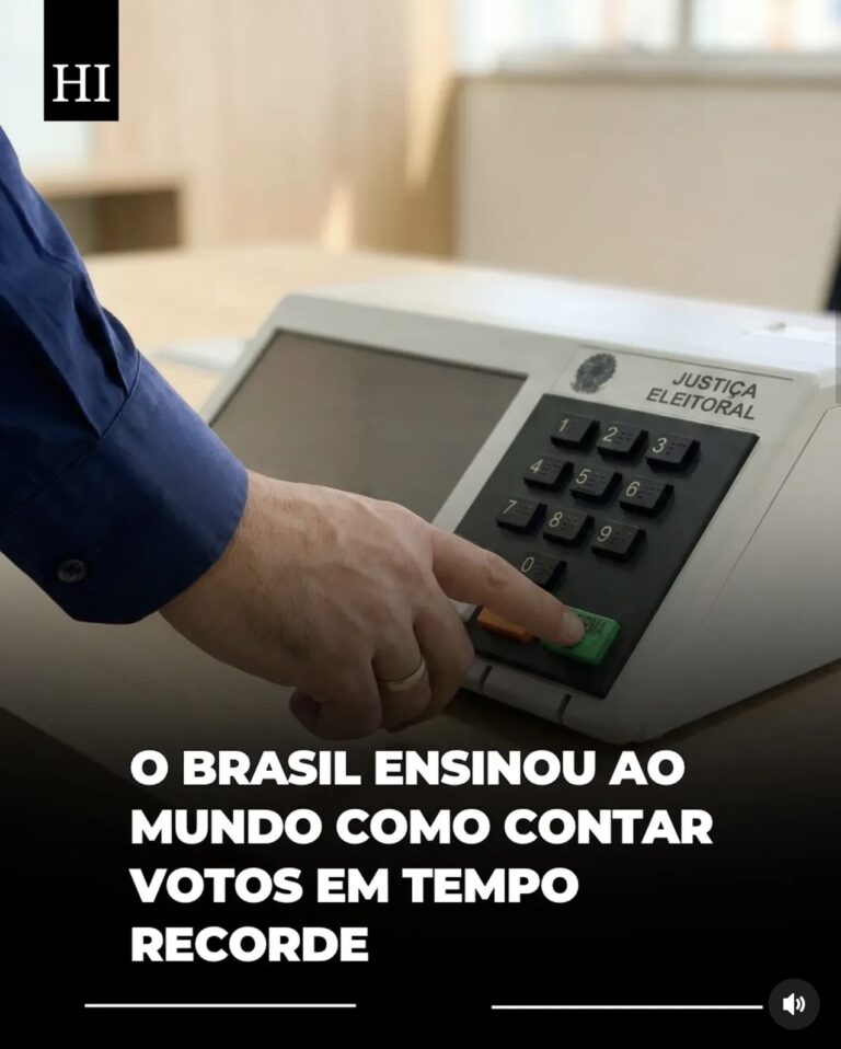 O BRASIL ENSINOU AO MUNDO COMO CONTAR VOTOS EM TEMPO RECORDE