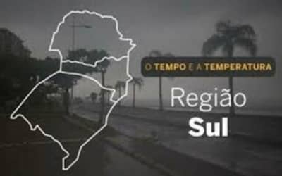 PREVISÃO DO TEMPO: Sul tem risco de chuvas intensas e ventos costeiros neste sábado (3)