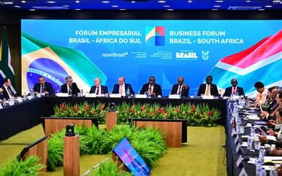 Fórum Brasil–África do Sul reforça cooperação econômica entre os dois países e destaca potencial do comércio bilateral