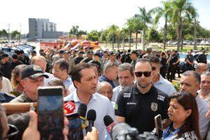 Vilela lança operação Tirar em Aparecida e reforça  integração das forças de segurança