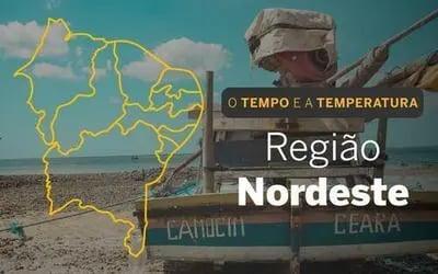 PREVISÃO DO TEMPO: Chuvas atingem áreas do Nordeste nesta segunda-feira (16)