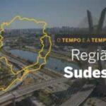 O TEMPO E A TEMPERATURA: confira a previsão para a Região Sudeste para este sábado (13)