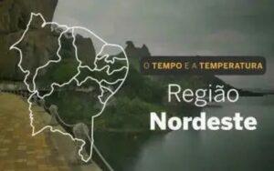 O TEMPO E A TEMPERATURA: domingo (14) com chuva em áreas do litoral do Nordeste