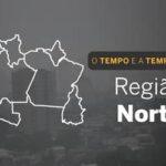 O TEMPO E A TEMPERATURA: sábado (06) com pancadas de chuva no Norte
