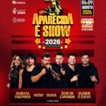 Com grandes atrações nacionais, Aparecida é Show 2026 será realizado entre os dias 6 e 9 de agosto