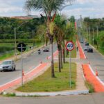Nova ciclofaixa incentiva mobilidade sustentável em Senador Canedo