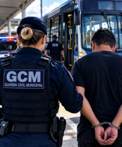 DENÚNCIA DE IMPORTUNAÇÃO SEXUAL EM ÔNIBUS TERMINA COM HOMEM DETIDO PELA GCM