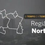 O TEMPO E A TEMPERATURA: Região Norte terá pancadas de chuva em trechos do Tocantins, Acre e Rondônia nesta terça-feira (27)